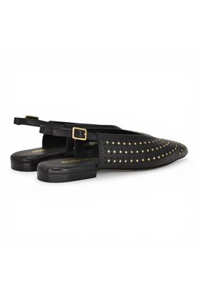 Slingback Janet & Janet in pelle colore nero. JANET & JANET | 712-787